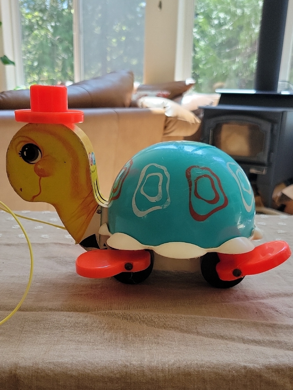 Vintage Fisher Price Turtle #773 Pull Toy From 1962